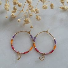 Cargar imagen en el visor de la galería, Argolla Miyuki/ Miyuki Hoop Earrings
