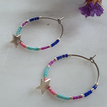 Cargar imagen en el visor de la galería, Argolla Miyuki/ Miyuki Hoop Earrings
