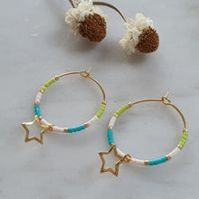 Cargar imagen en el visor de la galería, Argolla Miyuki/ Miyuki Hoop Earrings