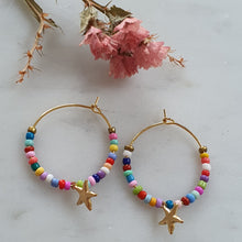 Cargar imagen en el visor de la galería, Argolla Miyuki/ Miyuki Hoop Earrings