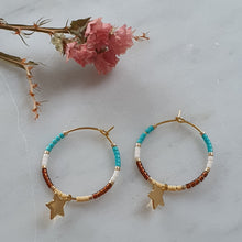 Cargar imagen en el visor de la galería, Argolla Miyuki/ Miyuki Hoop Earrings