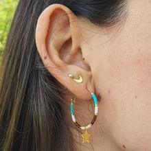 Cargar imagen en el visor de la galería, Argolla Miyuki/ Miyuki Hoop Earrings